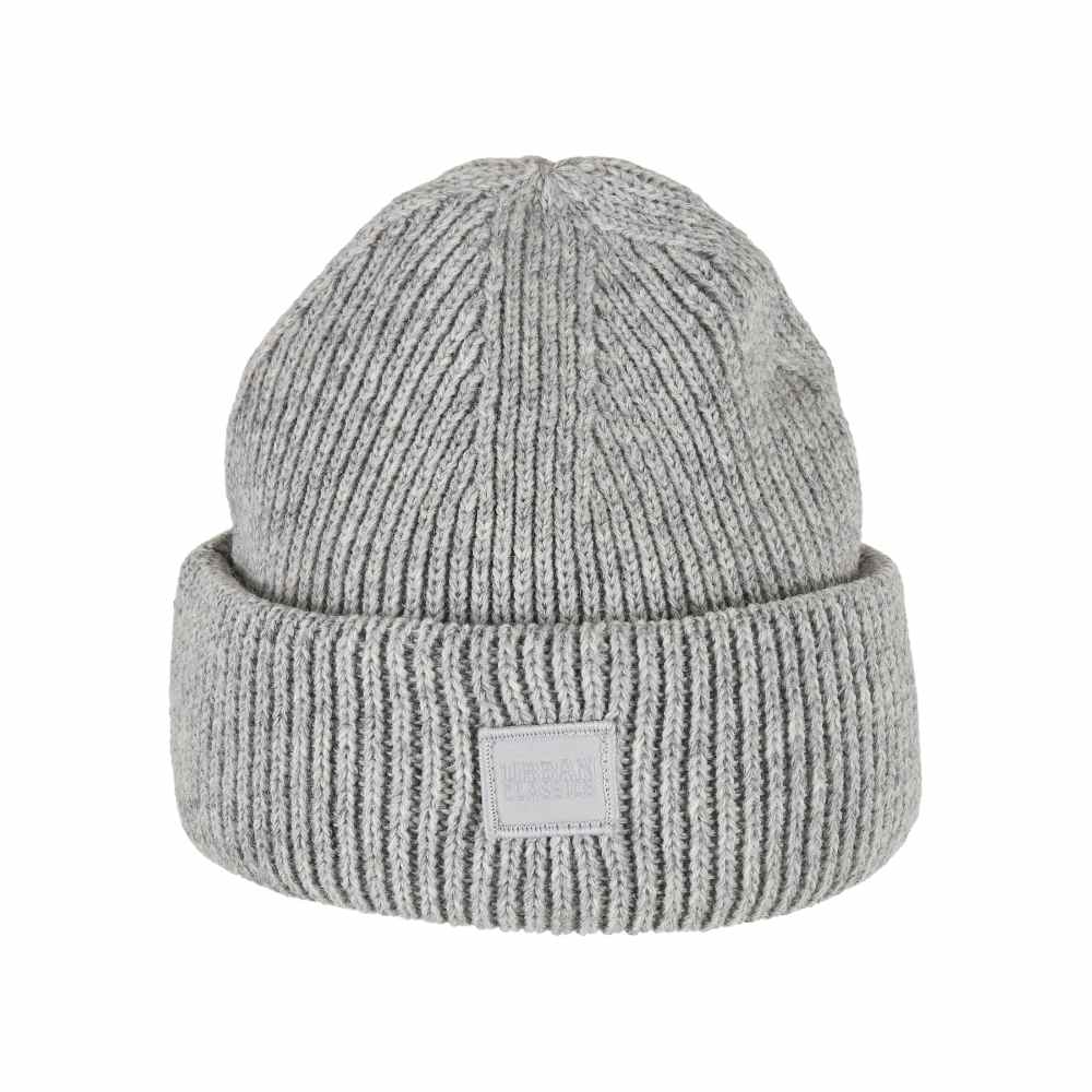 Urban Classics - Knitted Wool Mütze Beanie - Grau